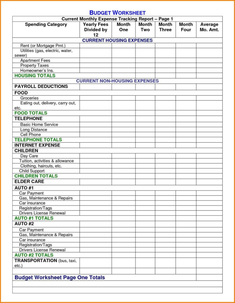 Personal Expense Report Template And Income And Expense Spreadsheet Template Excel