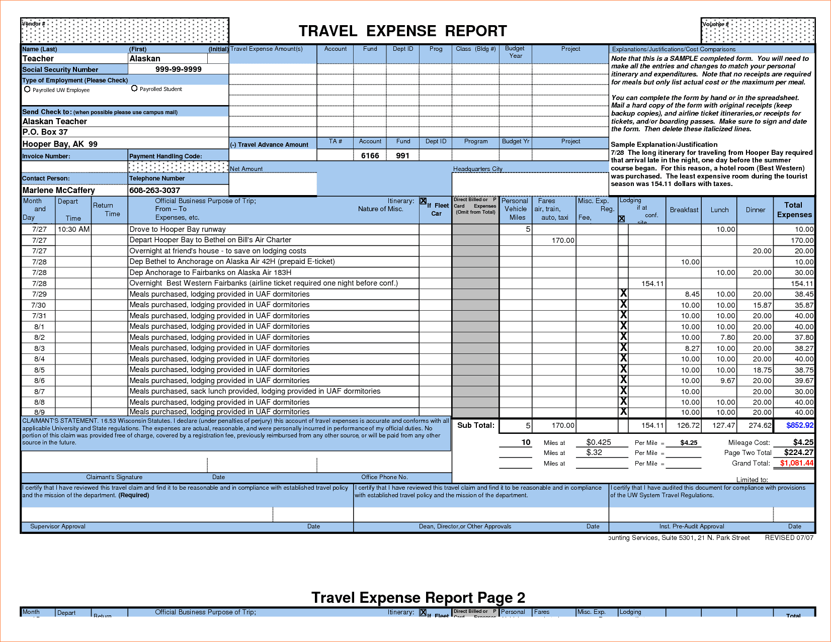 Small Business Monthly Expense Report Template And Expense Report Template Google Docs