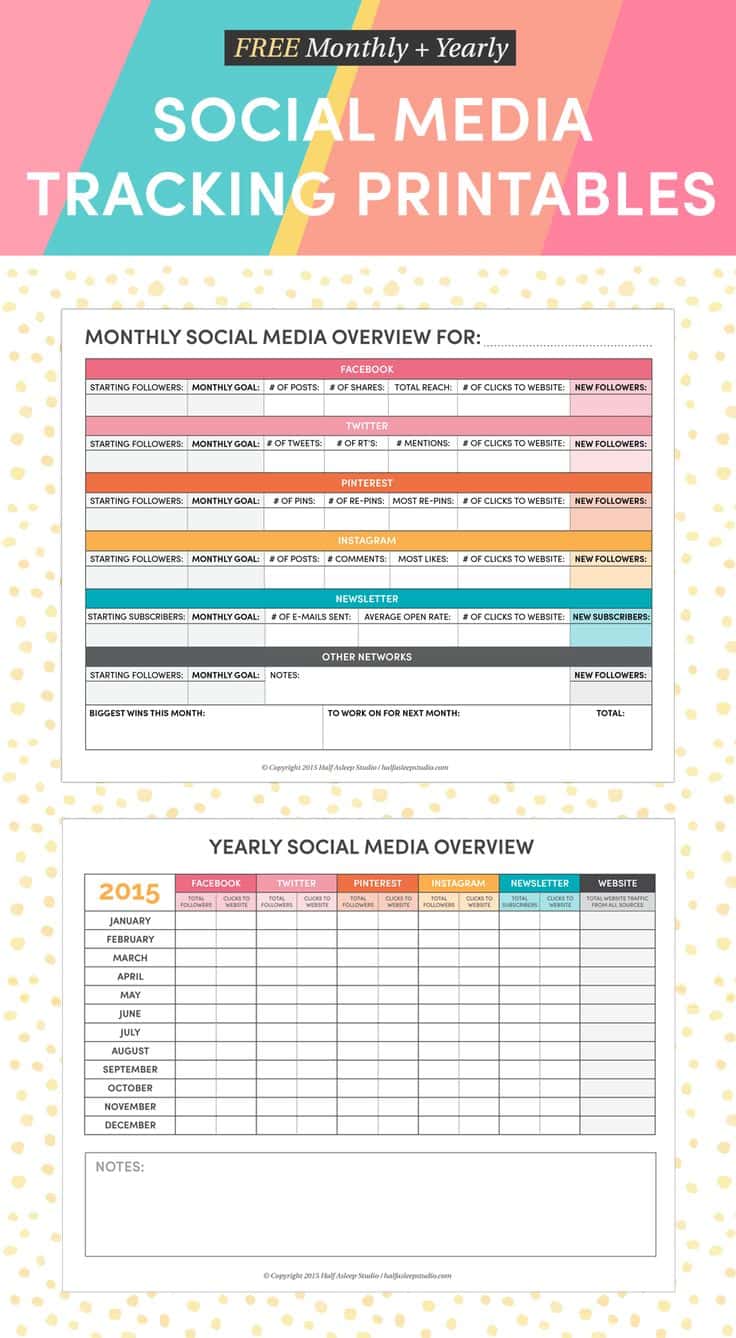 Social Media Report Powerpoint Template And Social Media Report Example