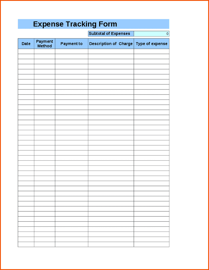Business Expense Spreadsheet Template Excel And Daily Expense Excel Sheet Format