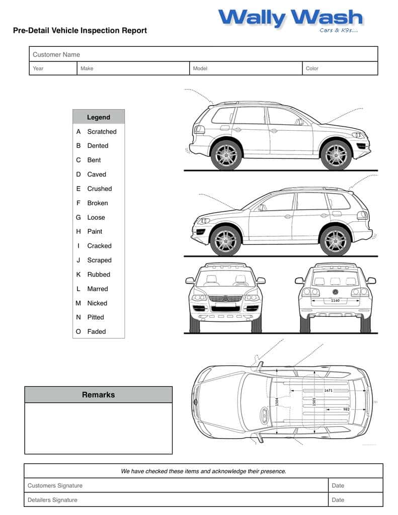 Daily Vehicle Inspection Form Template And Daily Vehicle Inspection Report