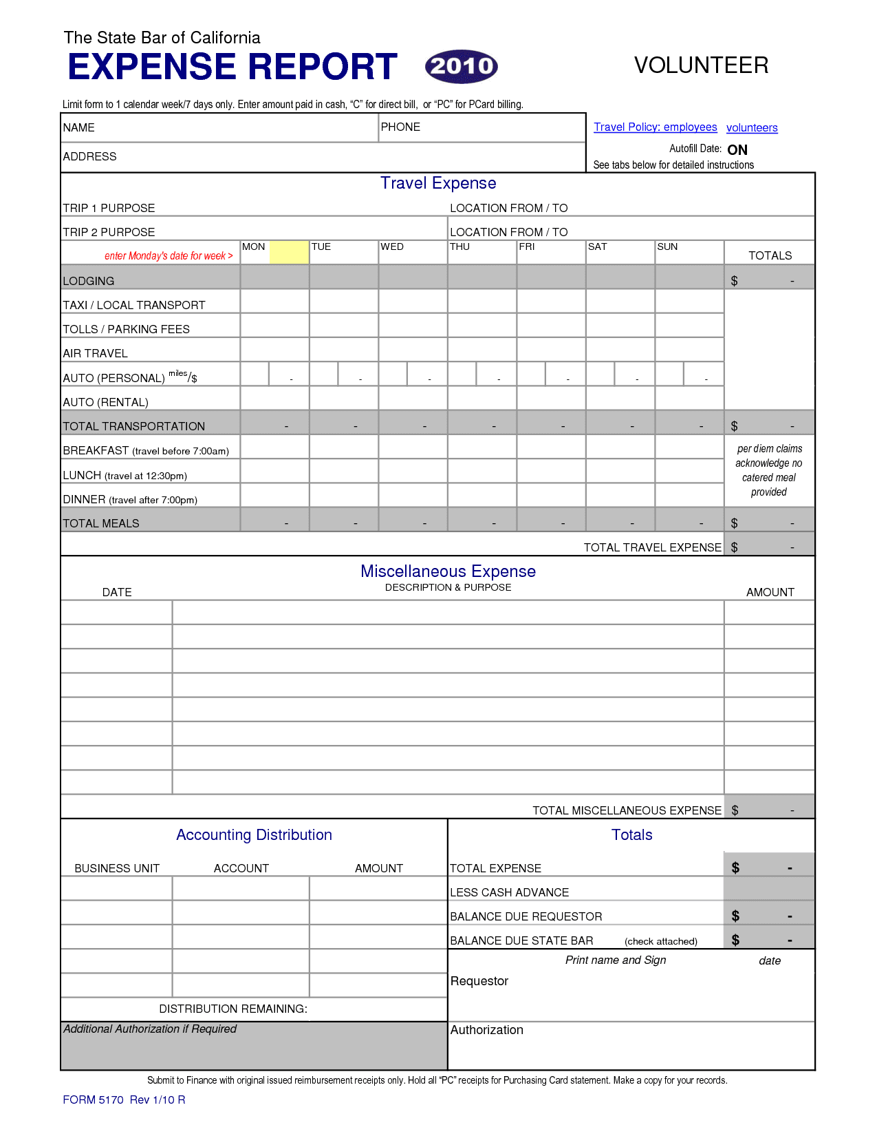 Expense Report Template Excel 2010 And Travel And Business Expense Report