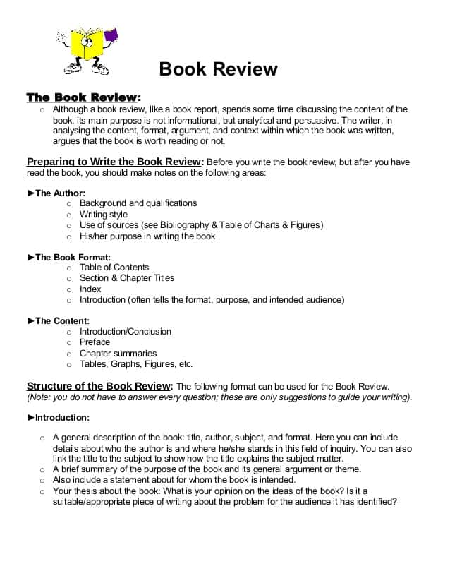 Sample Of Book Report Of Short Story And Book Report In English Format