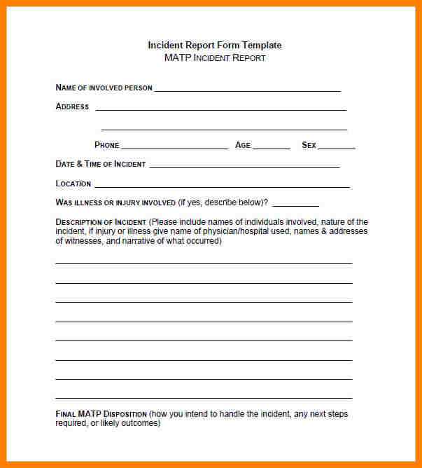 Security Guard Report Template Pdf And Security Guard Incident Report Example
