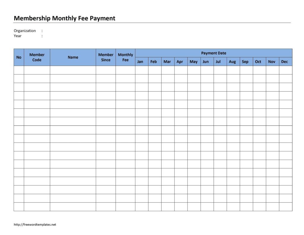 Bi Weekly Bill Payment Schedule Template And Payment Schedule Template Word