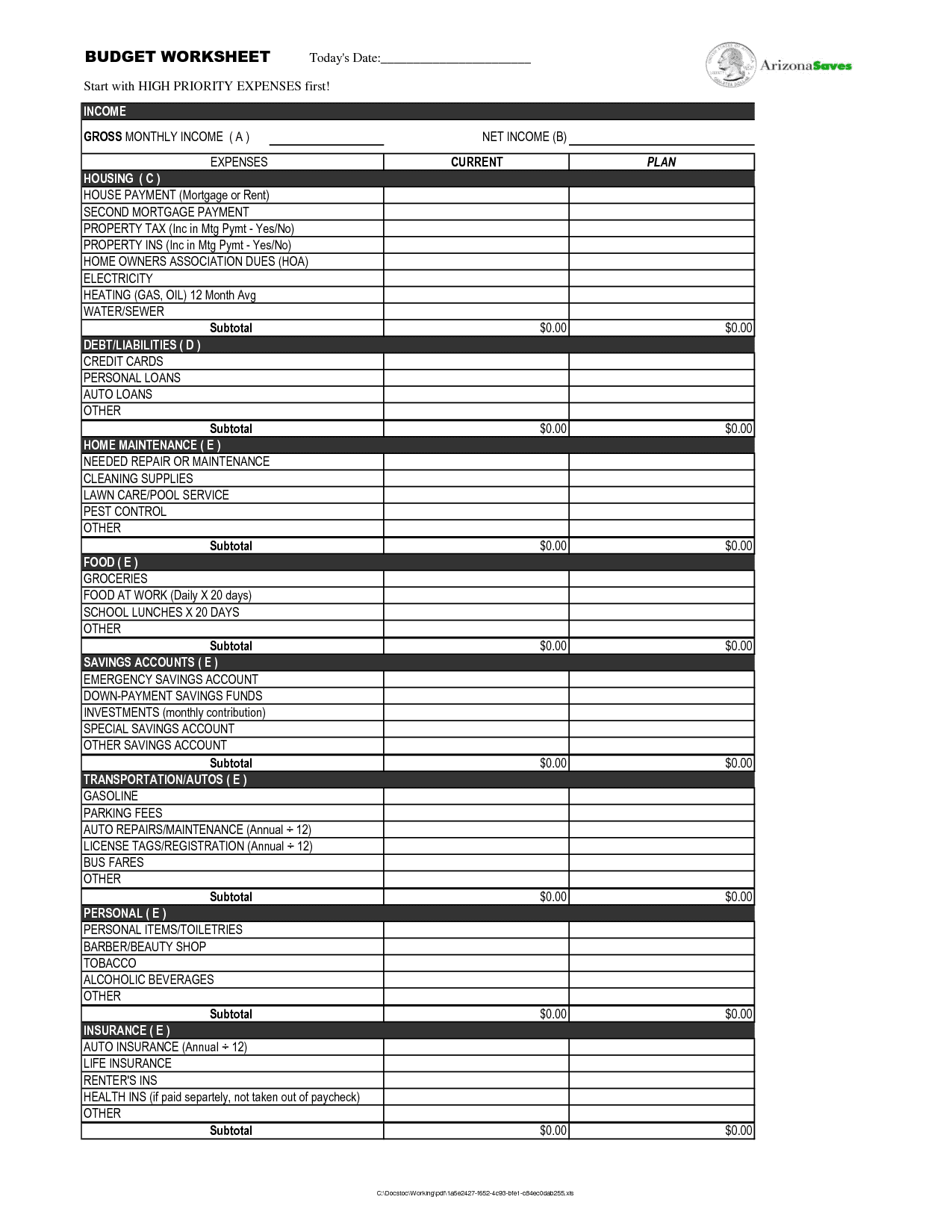 Church Income And Expense Statement Template And Church Budget Worksheet