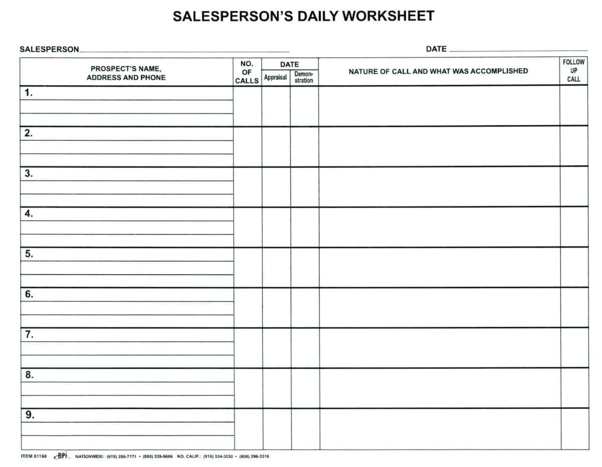 Commission And Sales Tax Worksheet And Sales Commission Statement