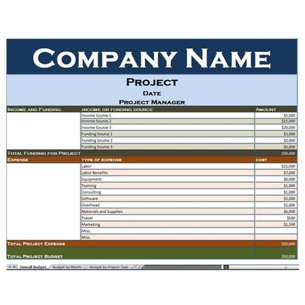 Contractor Project Management Excel Template And Free Excel Construction Templates