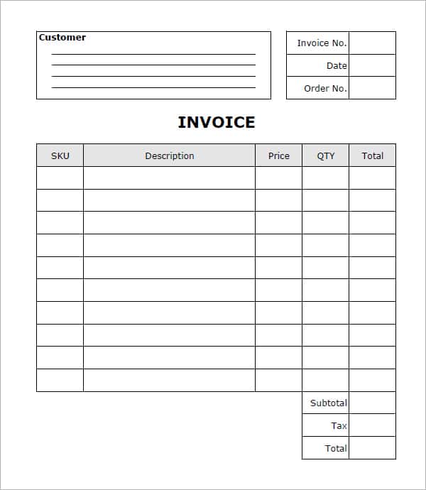 Free Auto Repair Invoice Template Excel And Auto Body Estimate Template