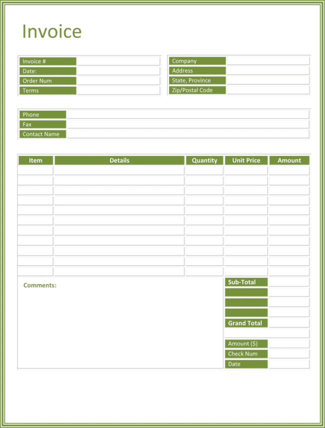 Free Online Invoice Creator Template And Invoice Template Uk