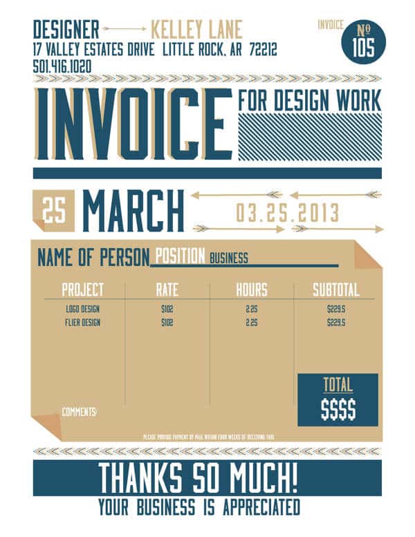 Invoice Template For Graphic Designer Freelance And Graphic Designer Invoice Template