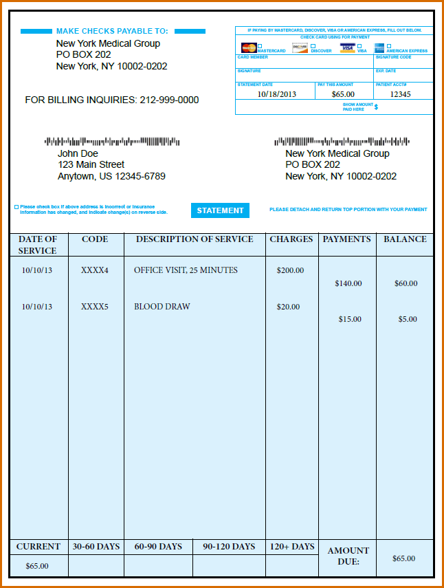 Locum Doctor Invoice Template And Free Doctor Office Receipt Template