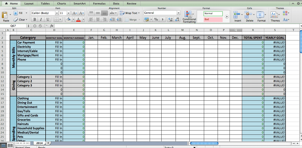 Monthly Bills Excel Template And Excel Bill Tracker Template