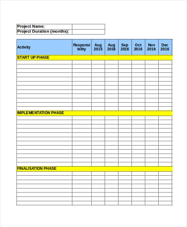 Project Management Template Free Download And Project Execution Plan Template Excel