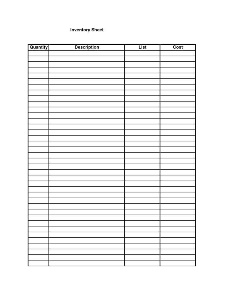Sample Of Inventory Sheet Excel And Sample Inventory Order Form