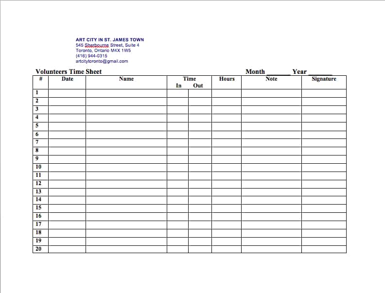 Sample Time Sheets To Print And Sample Time Sheets Monthly