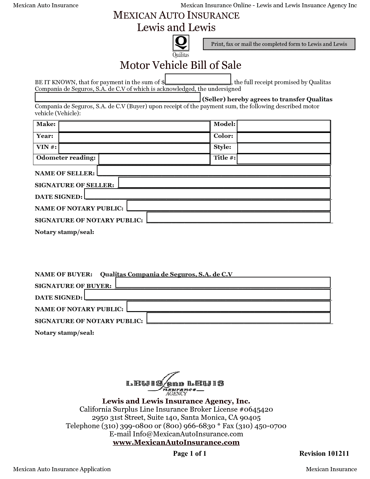 Texas Vehicle Bill Of Sale Form Pdf And Bill Of Sale For Car