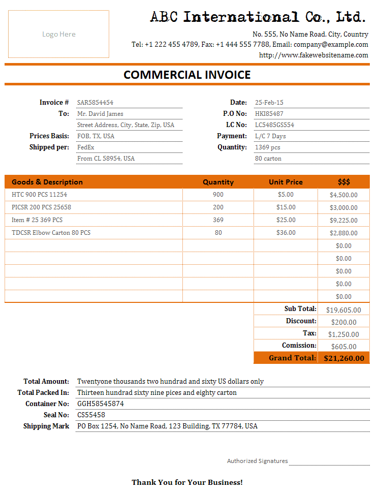 Trucking Company Invoice Sample And Freight Invoice Sample