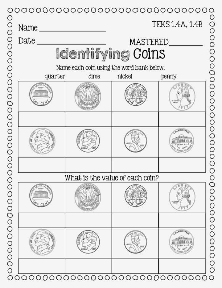Coin Values Worksheets Grade 2 And Free Printable Coin Worksheets