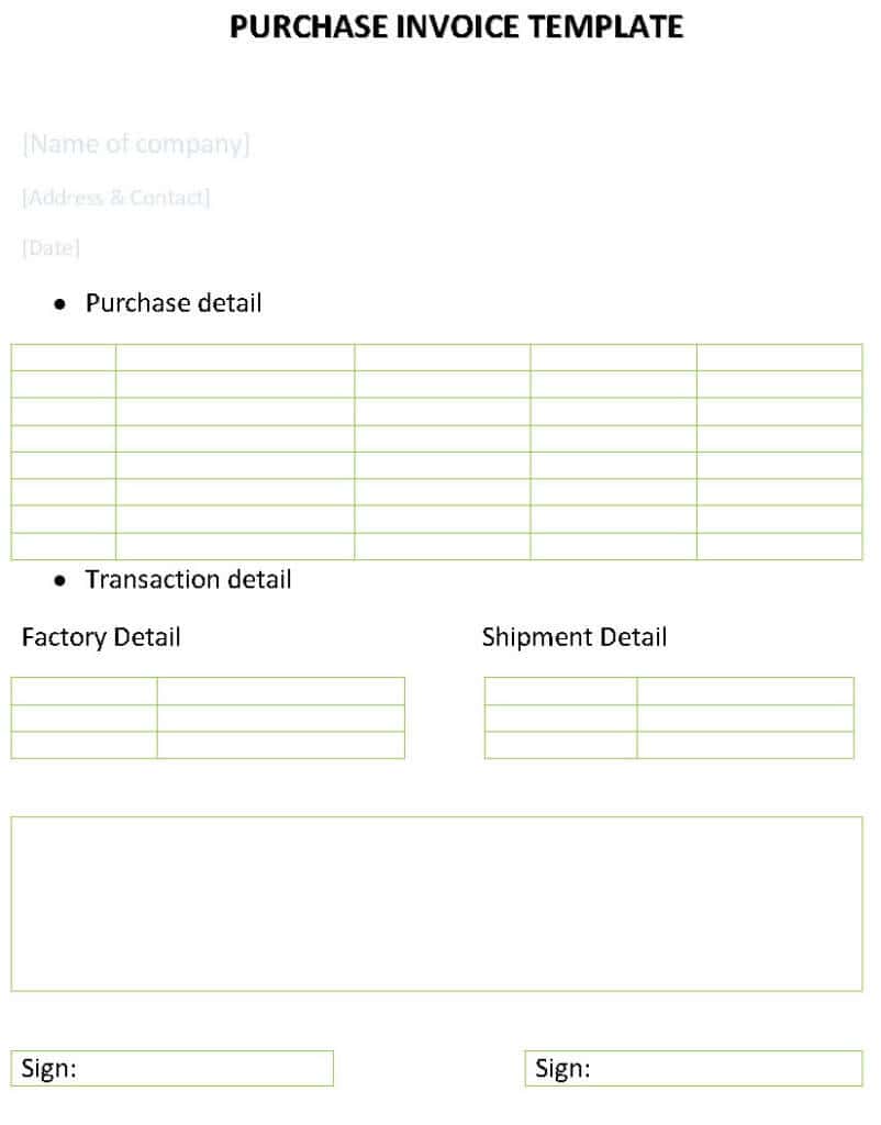 Downloadable Invoice Template Word And Free Downloadable Sales Invoice Templates