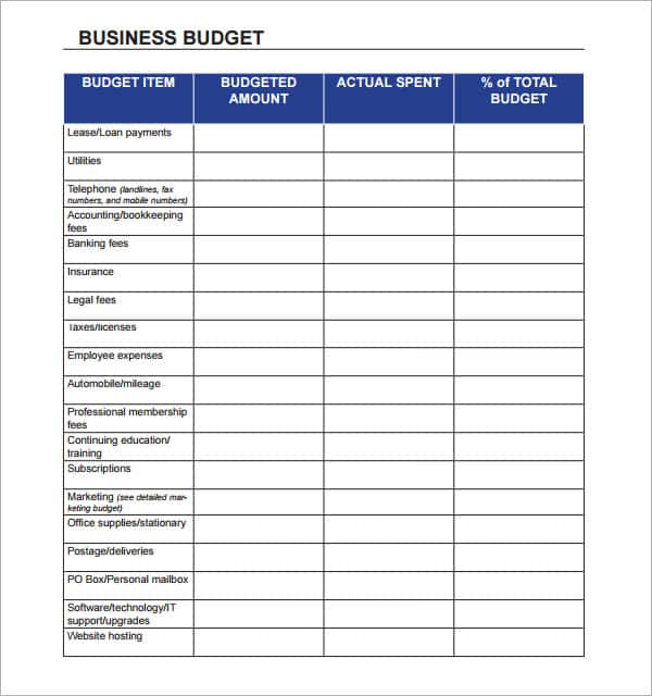 Expenses Spreadsheet Template For Small Business And Free Monthly Expenses Sheet Template