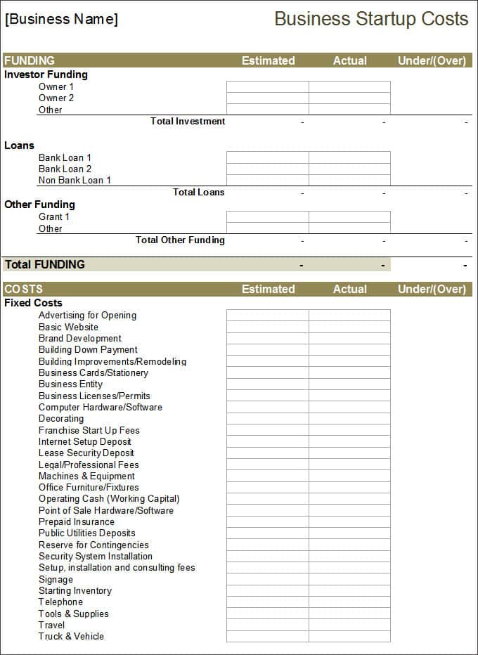 Free Business Financial Statement Template Excel And Monthly Income Statement Template