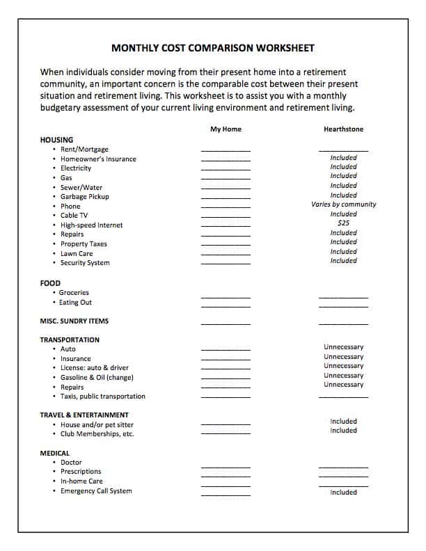 Free Retirement Planning Worksheet And Retirement Financial Planning