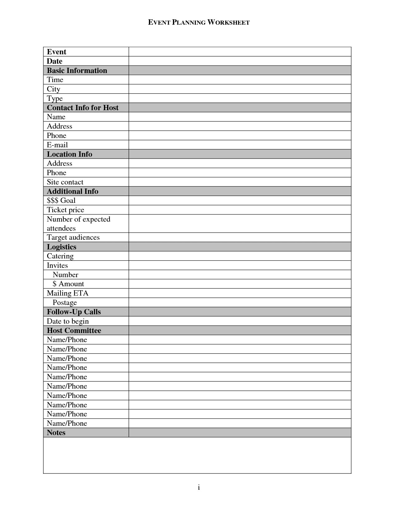 Funeral Pre Planning Worksheet And Funeral Planning Checklist Form