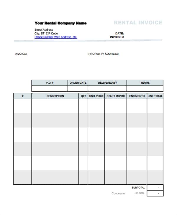 House Painting Invoice Template And Painting Tax Invoice Template