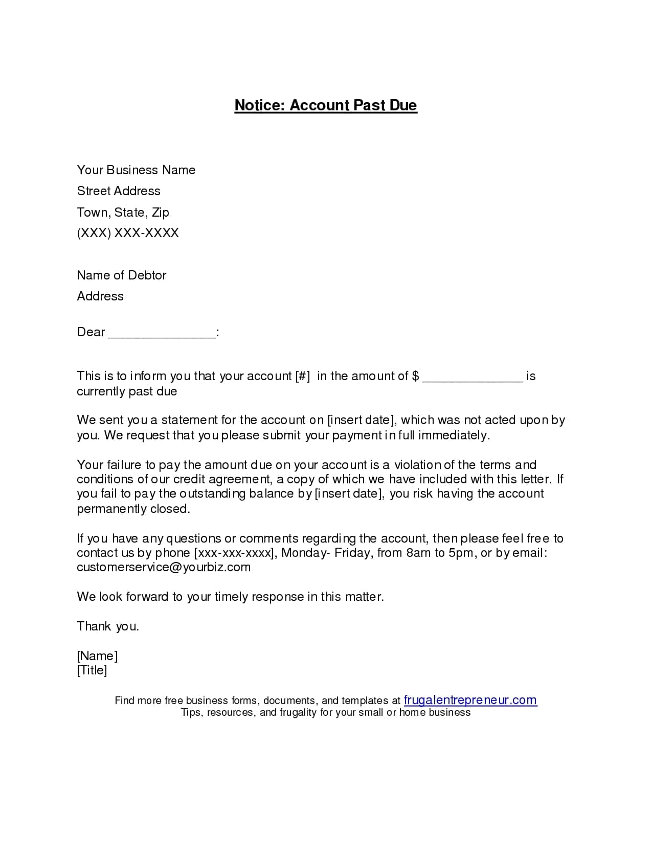 Past Due Invoice Email Template And Past Due Email Template