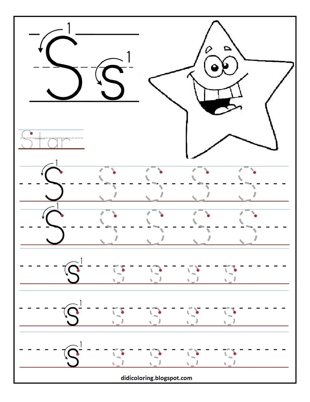 Printable Kindergarten Worksheets And English Handwriting Practice