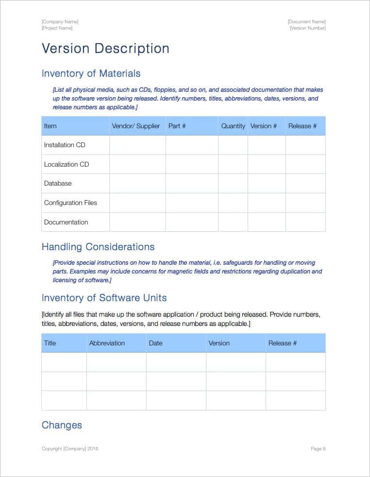 Bill Of Materials Template And Free Bill Of Materials Template Download