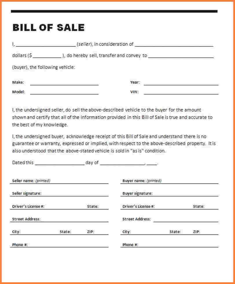 Bill Of Sale Of Business Template And Bill Of Sale For Business Assets