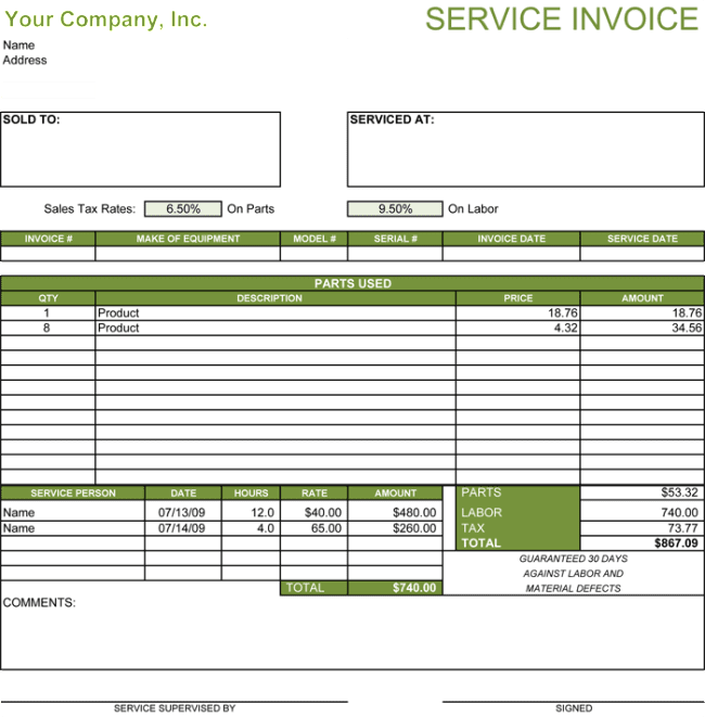 Cleaning Services Invoice Pdf And Sample Invoice For Cleaning Service