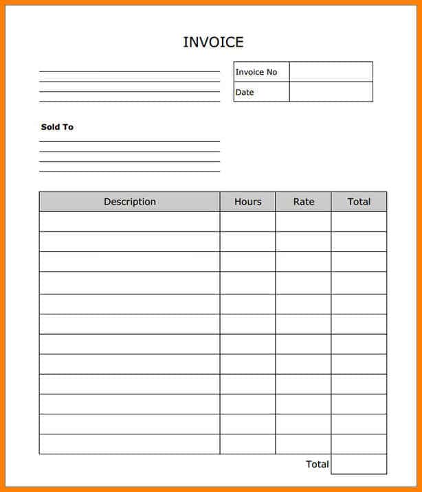 Construction Invoice Template Free And Contractor Invoice Template Uk