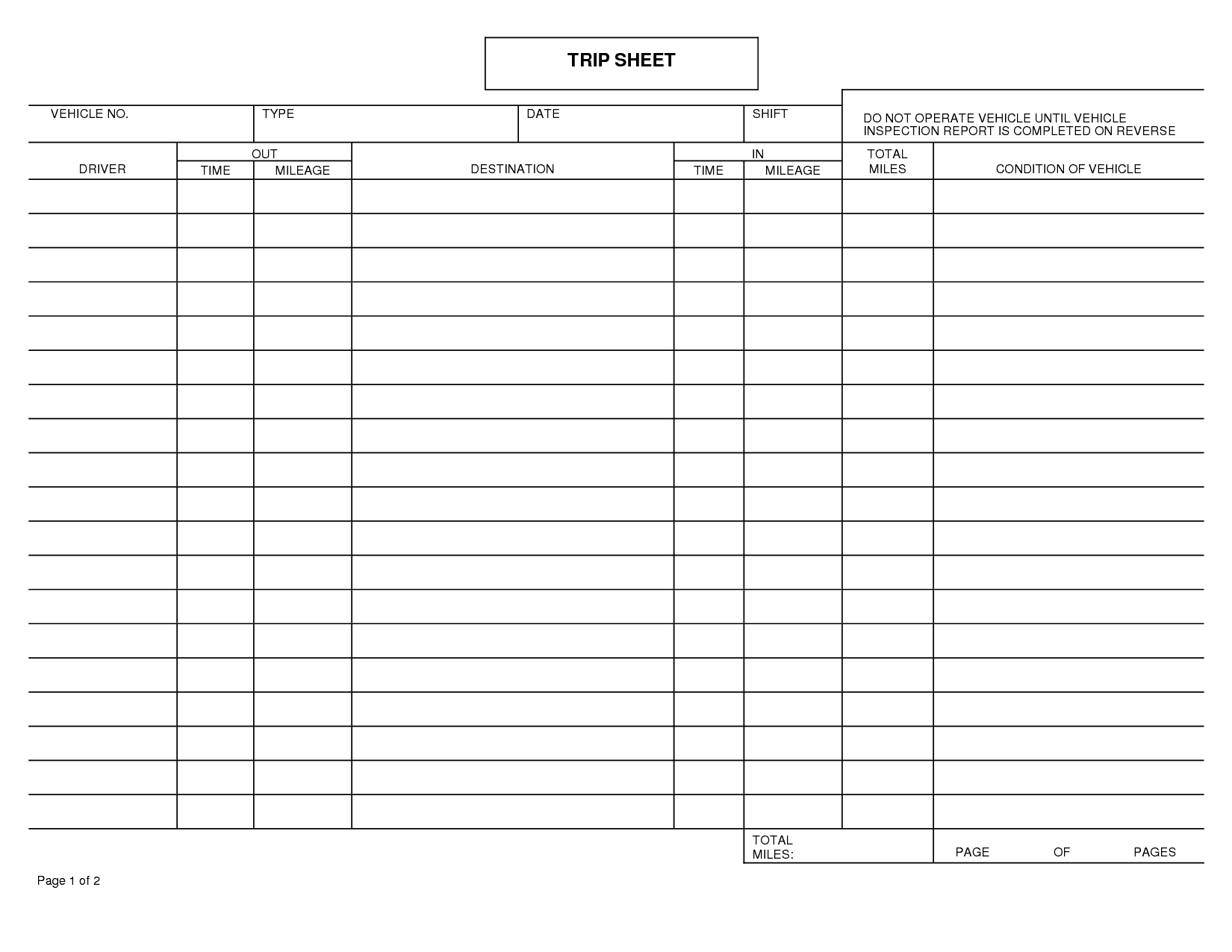 Drivers Daily Log Form Pdf And Drivers Daily Log Book