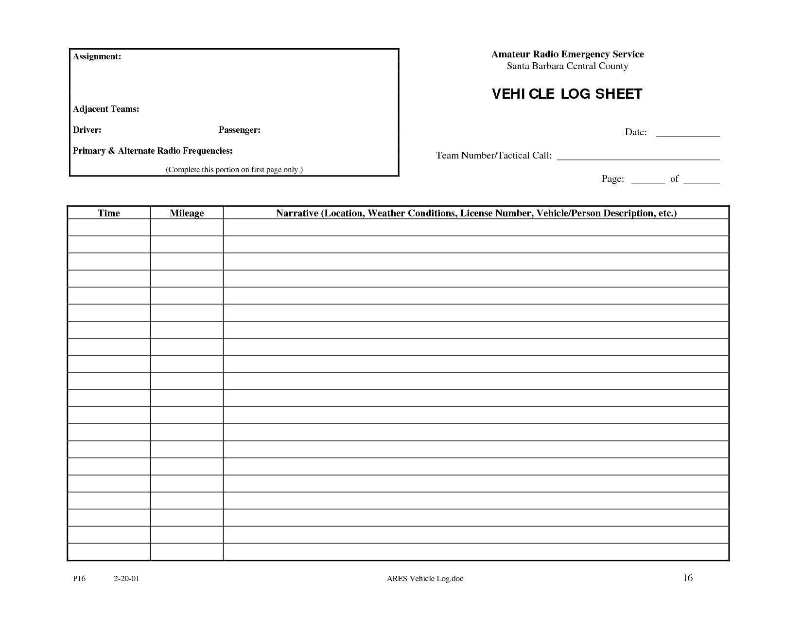 Drivers Daily Log Form Templates And Free Driver Log Sheet Template