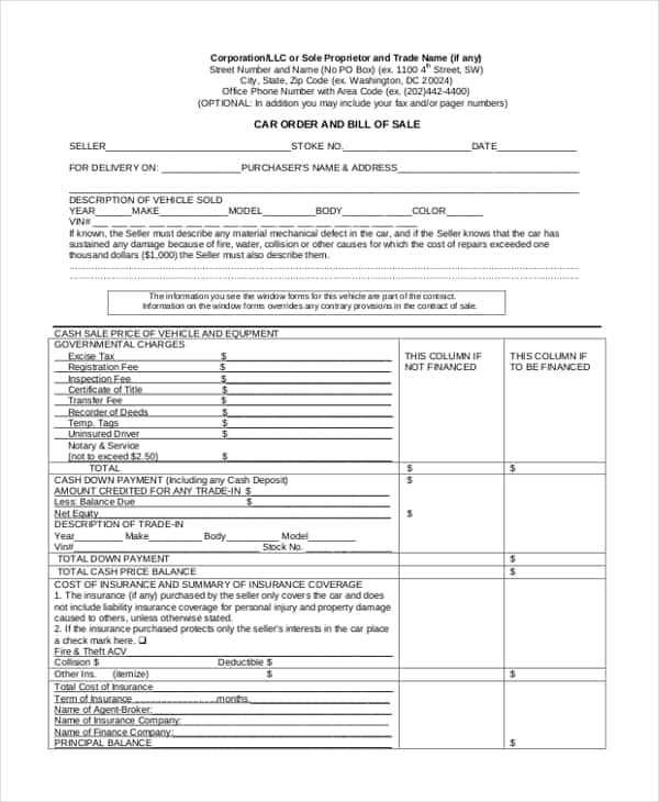 Examples Of Bill Of Sale For Mobile Home And Template Bill Of Sale Mobile Home