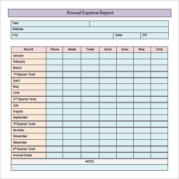 Expense Report Template Word And Company Travel Reimbursement Policy