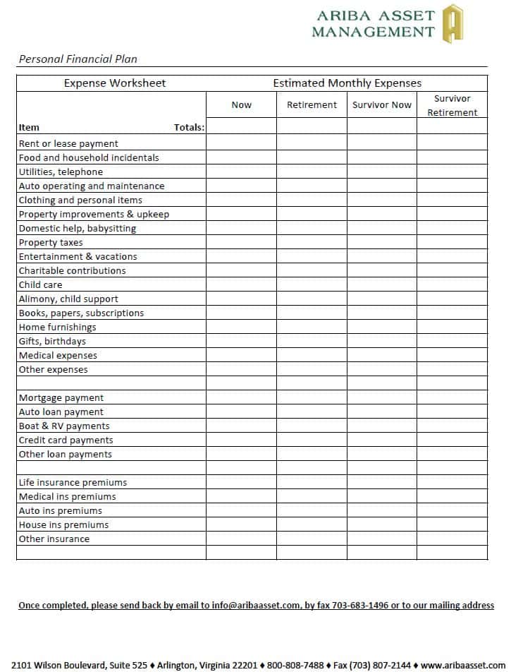 Household Budget Template Excel And Free Monthly Home Expense Worksheet