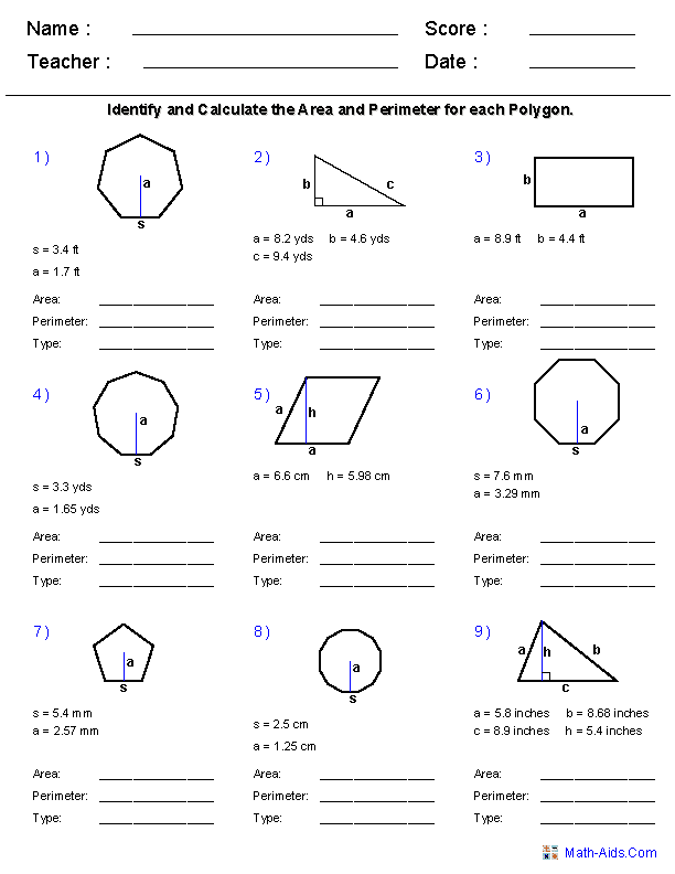 10Th Grade Geometry Worksheets Pdf And High School Math Worksheets Printable
