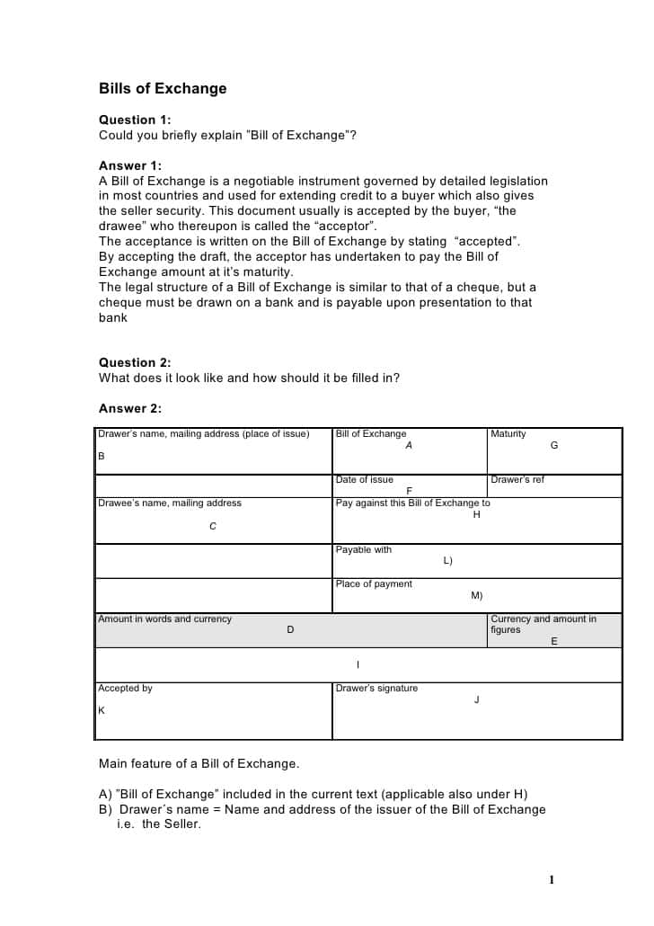 Bill Of Sale Template For Even Trade And Bill Of Sale Pdf