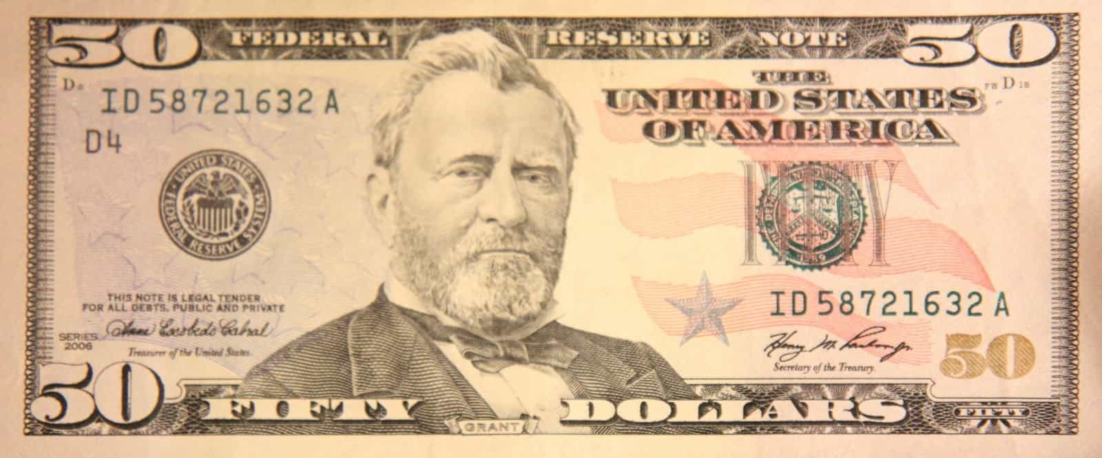 Blank 50 Dollar Bill Template And Dollar Bill Image Template