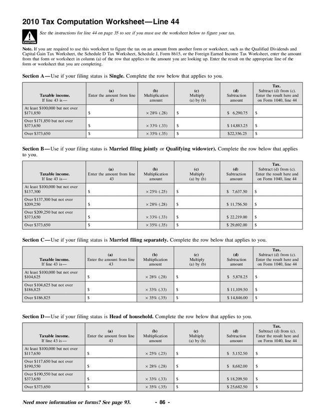 Federal Tax Worksheet 2017 And Federal Tax Form Social Security Worksheet