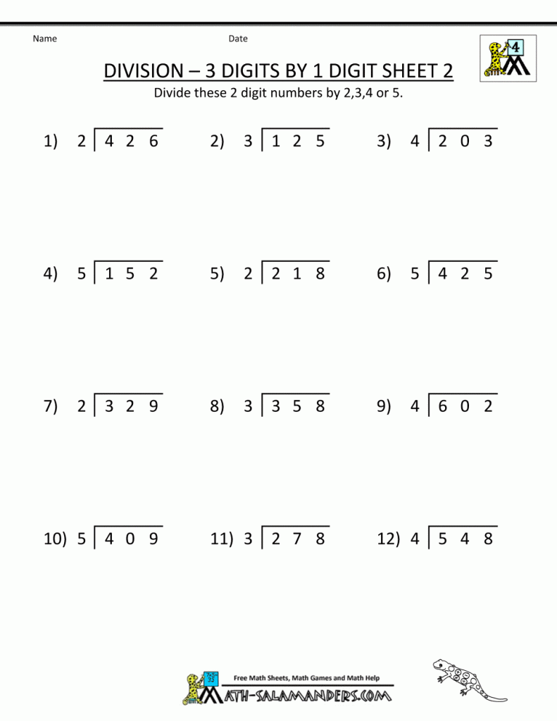 Fourth Grade Math Worksheets And Extra Math Practice Grade 4
