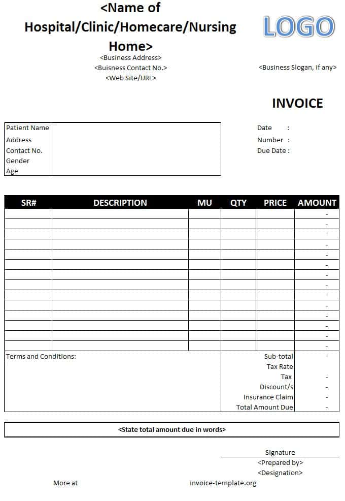 Free Billing Statement Templates Download And Free Printable Billing Statements