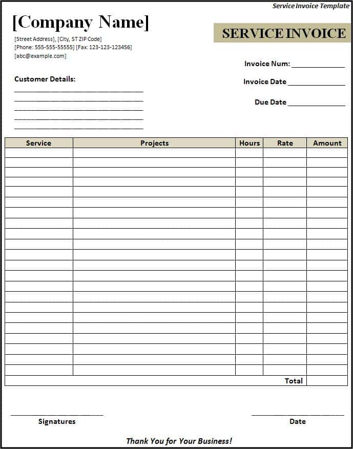 Free Printable Invoice Templates And Invoices For Business