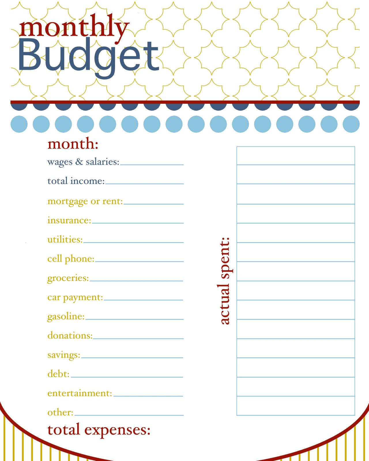 Household Budget Sample Worksheet And Household Budget Worksheets Printable