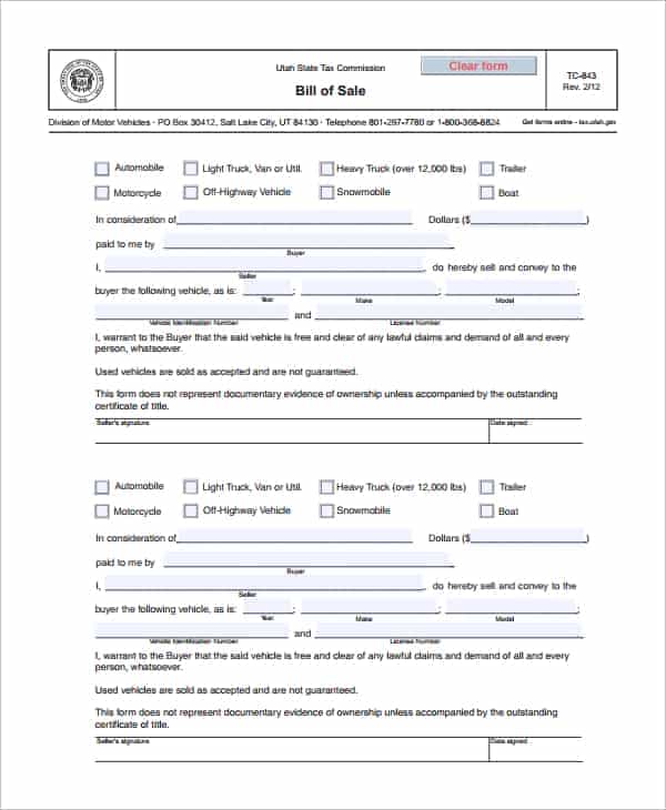 Template For Bill Of Sale For Motorcycle And Bill Of Sale Motorcycle Template Free
