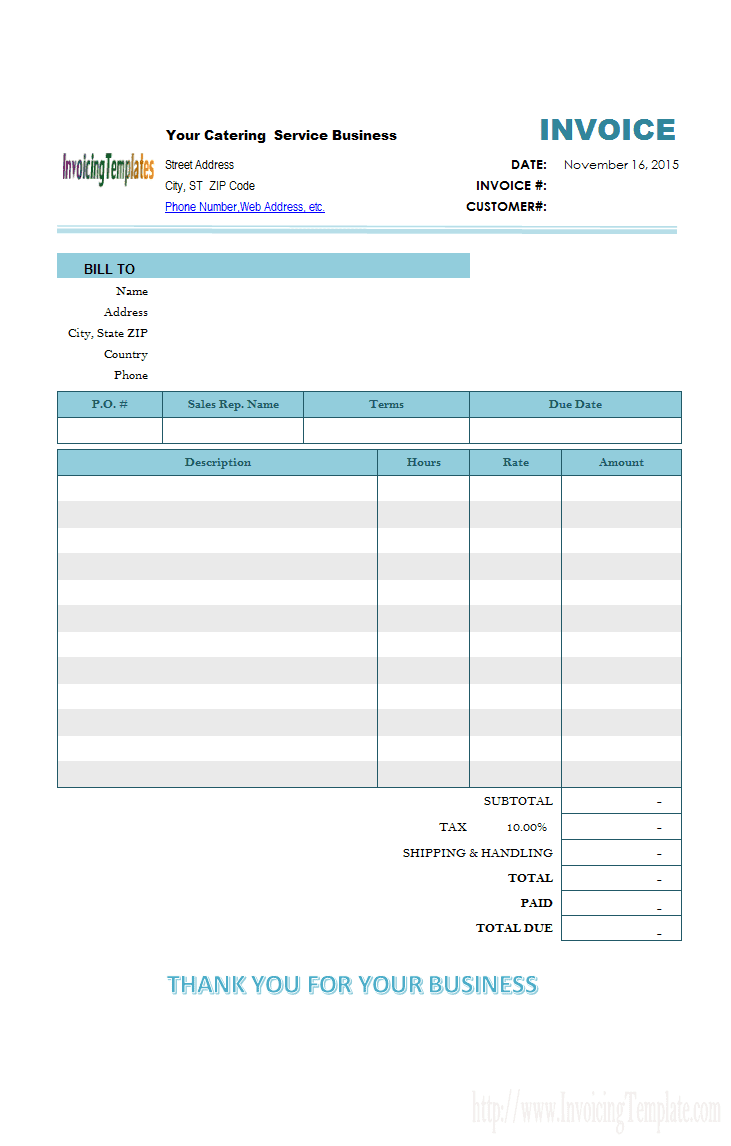 Bakery invoice format and bakery invoice template excel